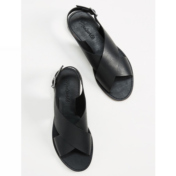 Madewell Shoes Madewell Black Leather Reka Crisscross Outstock